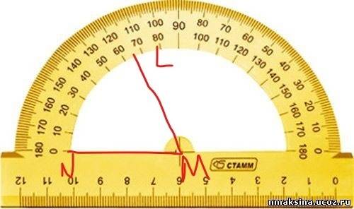 Постройте a) угол cba = 134 градуса б) угол nml = 66 градуса