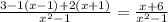 \frac{3-1(x-1)+2(x+1)}{ x^{2} -1} = \frac{x+6}{ x^{2} -1}