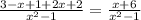 \frac{3-x+1+2x+2}{ x^{2} -1} = \frac{x+6}{ x^{2} -1}