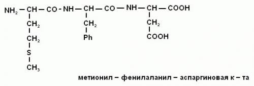 Построить трипептид из аланина лизина треонина