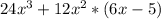 24x^3+12x^2*(6x-5)