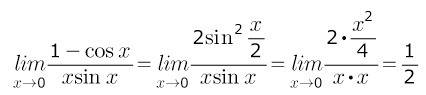 Lim стремится к 0 1-cos(x)/x*sin(x)