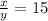 \frac{x}{y} = 15