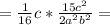 = \frac{1}{16}c* \frac{15 c^{2} }{2 a^{2} b^{2} } =