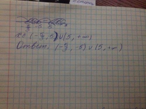 Решить неравенство (x-5) (x+5) (3x+5)> 0 пробовал решить но не смог.