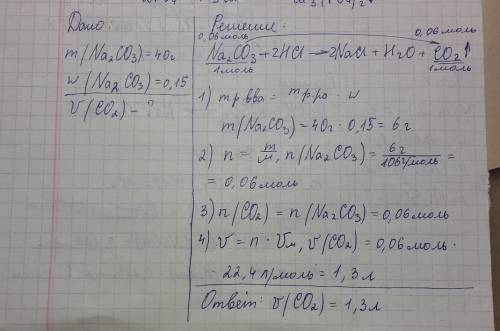 Нужно решить по 9 класс який об'эм вуглекислого газу [нормальнi умови] утворюэться внаслiдок узаэмод