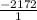 \frac{-2172}{1}