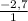 \frac{-2,7}{1}