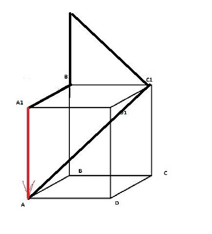 Сответом. дан параллелепипед abcda1b1c1d1. изобразите на рисунке вектор,равный : ac1+da1+b1b+ba.