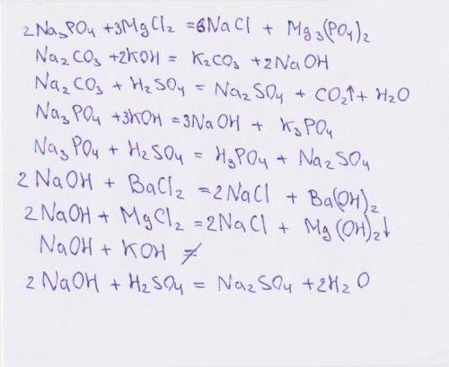 Іть будь- ласка розв'язати по хімії йонно молекулярне рівняння. потрібно сьогодні! na3po4+mgcl2= na2