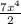 \frac{7x^{4} }{2}