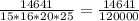 \frac{14641}{15*16*20*25} = \frac{14641}{120000}