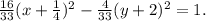 \frac{16}{33} (x+ \frac{1}{4})^2- \frac{4}{33}(y+2)^2=1.