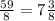 \frac{59}{8} =7\frac{3}{8}