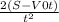 \frac{2(S-V0t)}{t^2}