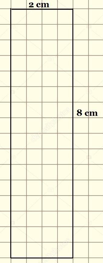 Начерти прямруголиник a b c d, длины стороны которого 8 см и 2 см .найди его площадь и периметр