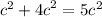 {c}^{2} + {4c}^{2} = 5c {}^{2}