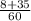 \frac{8+35}{60}