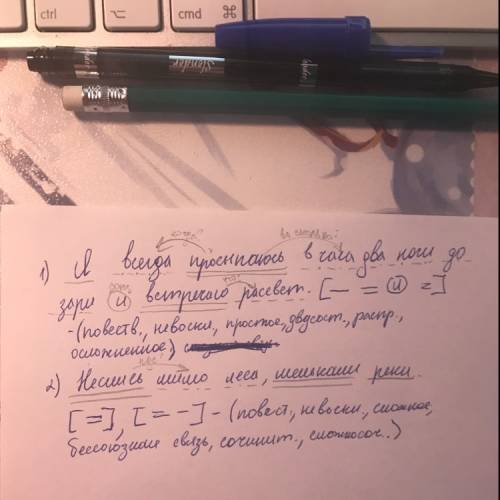 Синтаксический разбор предложения (подробно) 1. я всегда просыпаюсь в часа два ночи до зари и встреч