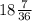 18 \frac{7}{36}