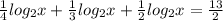 \frac{1}{4} log _{2}x+ \frac{1}{3} log _{2}x+ \frac{1}{2}log _{2} x= \frac{13}{2}