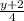 \frac{y + 2}{4}