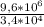 \frac{9,6* 10^{6} }{3,4* 10^{4} }