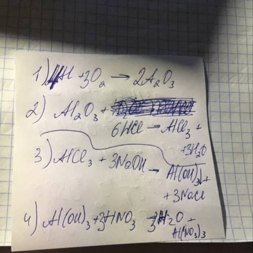 Вставьте в схему пропущенные формулы. запишите уравнения реакций для переходов. al> al2o3> >