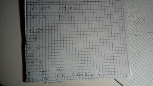 Решите систему уравнений: 3/2x-2/3y=1 5x+4y=8 лучше на листе