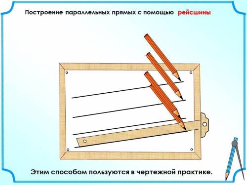 Сообщение на тему построения параллельных прямых.