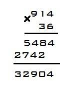 Как решить пример 914*36.напишите прям как вы решаете 20