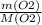 \frac{m(O2)}{M(O2)}