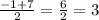 \frac{-1+7}{2}=\frac{6}{2}=3