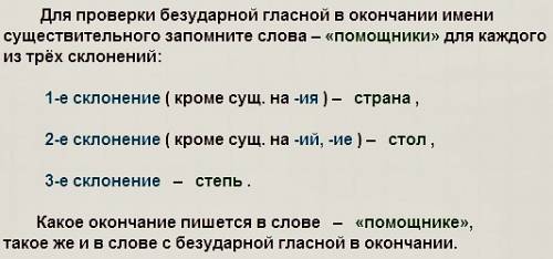 Как проверить безударное окончение имен существительных