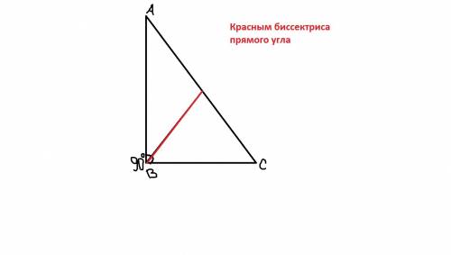 Построить бисектриссу прямого угла с циркул