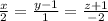 \frac{x}{2} = \frac{y-1}{1} = \frac{z+1}{-2}