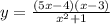 y= \frac{(5x-4)(x-3)}{x^2+1}