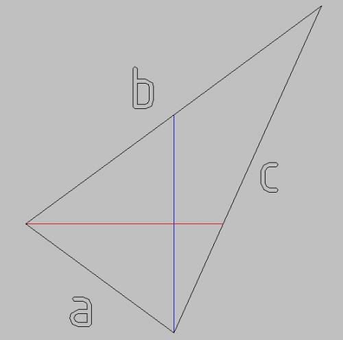 Втреугольнике длины сторон явлются последовательными четными числами.одна из биссектрис перпендикуля