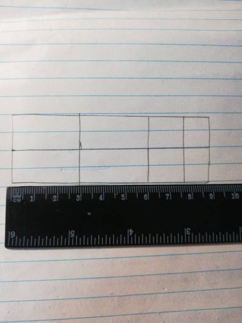 Нечерти прямоугольник 9 на 3 и побробуй разделить на 8 квадратов