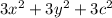 3x^2+3y^2+3c^2