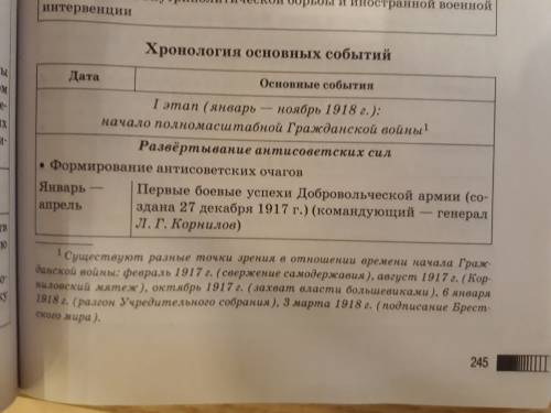 Объясните этапы войны по датам , этапы гражданской войны: 1. октябрь 1917 - весна 1918 2. май 1918 -