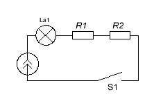 Соберите электрическую цепь из источника тока, двух , лампы и ключа, соединив все приборы последоват
