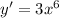 y'=3x^6