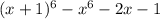 (x+1)^6-x^6-2x-1