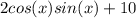 2cos(x)sin(x)+10