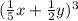 (\frac{1}{5} x + \frac{1}{2} y) {}^{3}