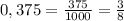 0,375=\frac{375}{1000}=\frac{3}{8}