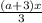 \frac{(a+3)x}{3}