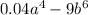 0.04a^4-9b^6