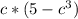 c*(5-c^3)